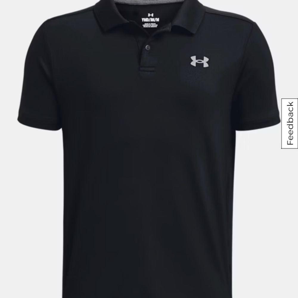 Under Armour boys Polo Shirt in Black size M